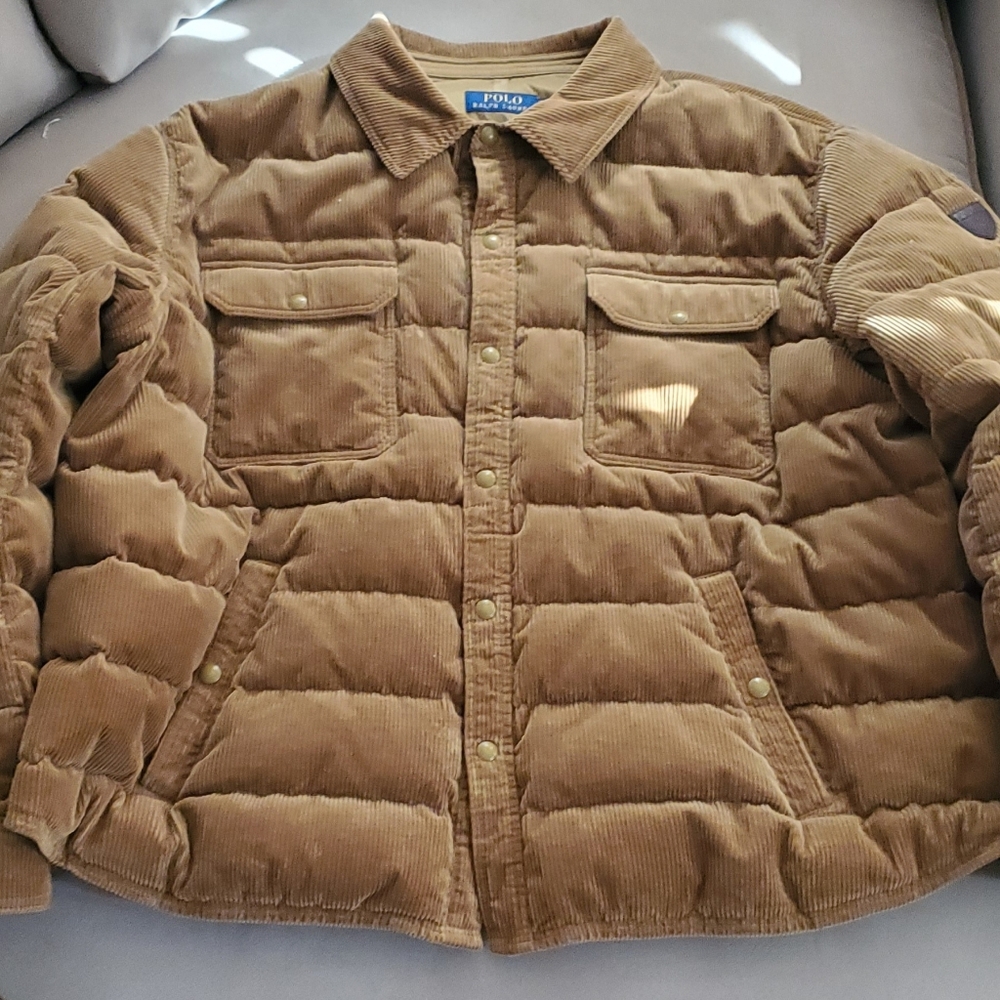 Brown Corduroy Polo Coat 3xb